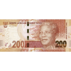 P142a South Africa - 200 Rand Year ND (2013) (Omron Rings)